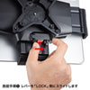 CR-LATAB30 厚さ30mm対応iPad・タブレット用鍵付きVESA取付けホルダー CR-LATAB30 / 厚さ30mm対応iPad・タブレット用鍵付きVESA取付けホルダー