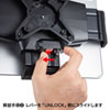 CR-LATAB30 厚さ30mm対応iPad・タブレット用鍵付きVESA取付けホルダー CR-LATAB30 / 厚さ30mm対応iPad・タブレット用鍵付きVESA取付けホルダー