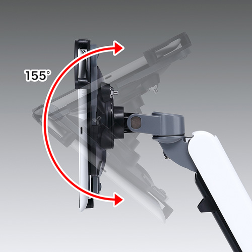 CR-LATAB6 / 7～11インチ対応水平垂直iPad・タブレット用アーム　
