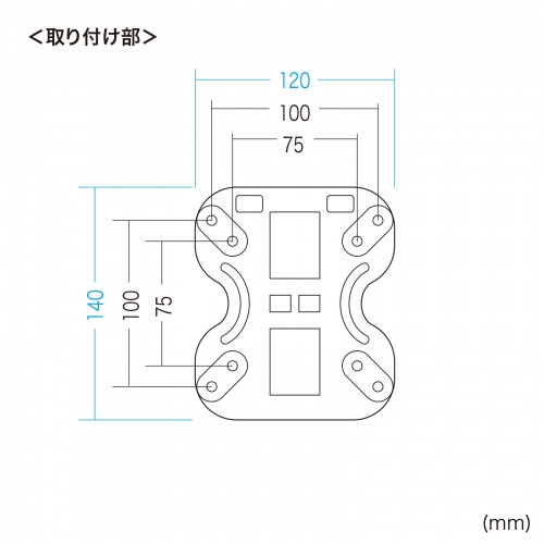 CR-LAW117 / ディスプレイ壁掛け金具（3関節）