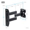 CR-LAW117 ディスプレイ壁掛け金具(3関節) CR-LAW117 / ディスプレイ壁掛け金具(3関節)