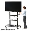 CR-PL102SCBK 55~75型対応手動上下昇降液晶ディスプレイスタンド CR-PL102SCBK / 55~75型対応手動上下昇降液晶ディスプレイスタンド