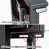 CR-PL41BK / テレビスタンド（32～43型対応・電動昇降・キャスター付き）