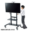 CR-PL45BK 55~75型対応手動昇降液晶ディスプレイスタンド CR-PL45BK / 55~75型対応手動昇降液晶ディスプレイスタンド