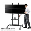 CR-PL48BK 24~43型対応多面取付けディスプレイスタンド CR-PL48BK / 24~43型対応多面取付けディスプレイスタンド