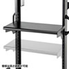 CR-PL48BK 24~43型対応多面取付けディスプレイスタンド CR-PL48BK / 24~43型対応多面取付けディスプレイスタンド