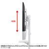 CR-PL60W 32~55型対応ロータイプディスプレイスタンド(ホワイト) CR-PL60W / 32~55型対応ロータイプディスプレイスタンド(ホワイト)