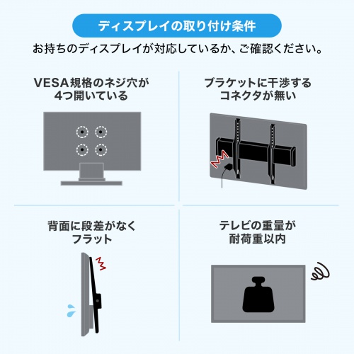 CR-PL60W / 32～55型対応ロータイプディスプレイスタンド（ホワイト）