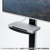CR-PL61BK / 32～75型対応手動上下昇降テレビスタンド（カメラ台、大型キャスター付き）