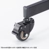 CR-PL61BK / 32～75型対応手動上下昇降テレビスタンド（カメラ台、大型キャスター付き）
