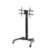 CR-PL61BK / 32～75型対応手動上下昇降テレビスタンド（カメラ台、大型キャスター付き）
