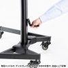 CR-PL61BK 32~75型対応手動上下昇降テレビスタンド(カメラ台、大型キャスター付き) CR-PL61BK / 32~75型対応手動上下昇降テレビスタンド(カメラ台、大型キャスター付き)