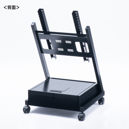CR-PL66 / 40～65型対応デジタルサイネージスタンド（ロータイプ・収納ボックス付き）