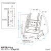 CR-PL66 / 40～65型対応デジタルサイネージスタンド（ロータイプ・収納ボックス付き）