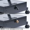 CR-PL66 / 40～65型対応デジタルサイネージスタンド（ロータイプ・収納ボックス付き）