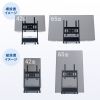 CR-PL66 / 40～65型対応デジタルサイネージスタンド（ロータイプ・収納ボックス付き）