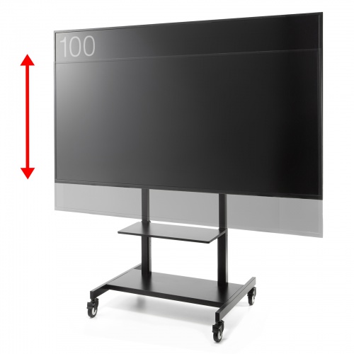 CR-PL67BK / 手動上下昇降ディスプレイスタンド（100型対応・高耐荷重）