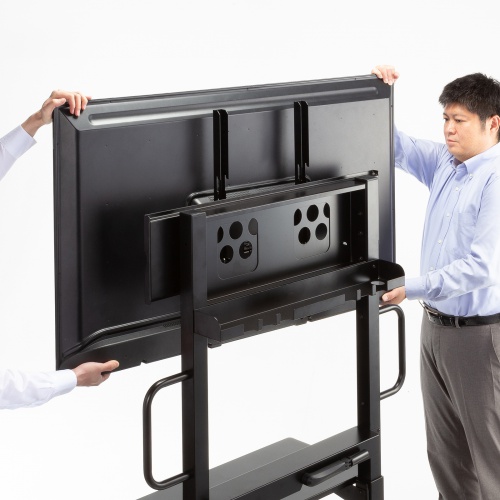 CR-PL67BK / 手動上下昇降ディスプレイスタンド（100型対応・高耐荷重）