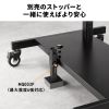 CR-PL67BK / 手動上下昇降ディスプレイスタンド（100型対応・高耐荷重）
