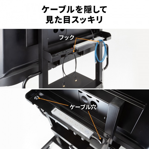 CR-PL67BK / 手動上下昇降ディスプレイスタンド（100型対応・高耐荷重）