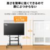 CR-PL67BK / 手動上下昇降ディスプレイスタンド（100型対応・高耐荷重）