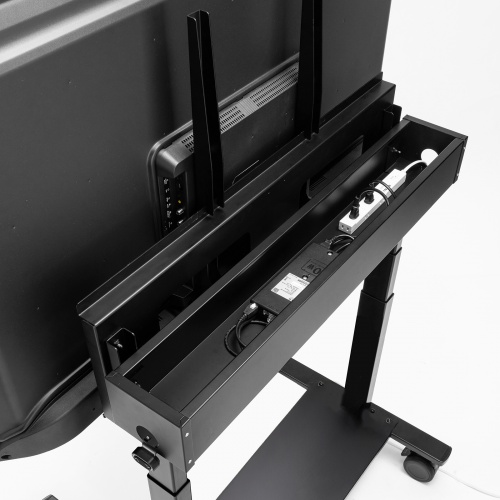 CR-PL68BK / 60～100型対応高耐荷重電動上下昇降ディスプレイスタンド