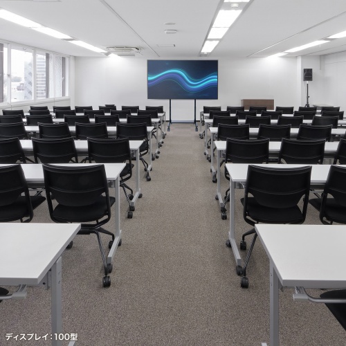 CR-PL68BK / 60～100型対応高耐荷重電動上下昇降ディスプレイスタンド