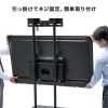 CR-PL71BK / 上下2面取り付けディスプレイスタンド（無段階高さ調整）