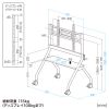 CR-PL72BK 60~100型対応手動昇降ディスプレイスタンド CR-PL72BK / 60~100型対応手動昇降ディスプレイスタンド