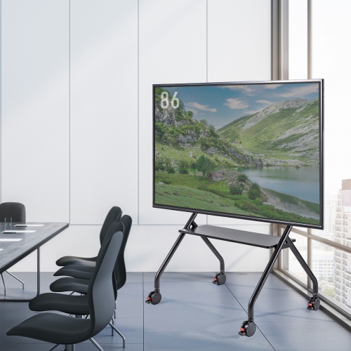 CR-PL72BK / 100型対応手動昇降ディスプレイスタンド