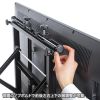 CR-PLKG16BK / プッシュ式壁掛け金具（32～75型対応）