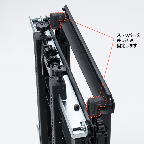 CR-PLKG20BK / プッシュ式壁掛け金具(75インチ・70kg対応)