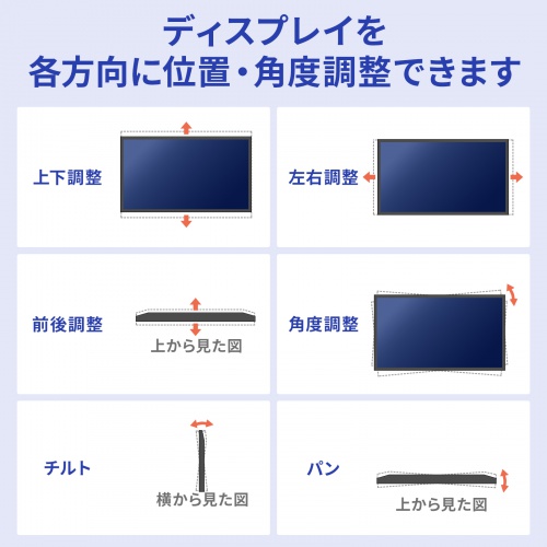 CR-PLKG20BK / プッシュ式壁掛け金具(75インチ・70kg対応)