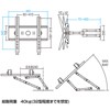 CR-PLKG2 / 液晶・プラズマテレビ対応上下左右調整壁掛け金具