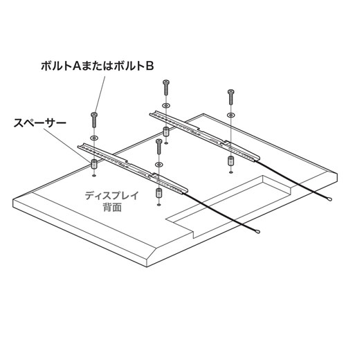 CR-PLS1 / ディスプレイ取付け用スペーサー、ボルトセット