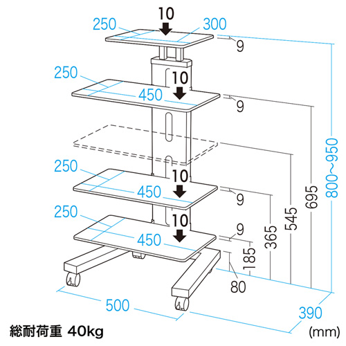 CR-TVM1 / AV機器収納スタンド