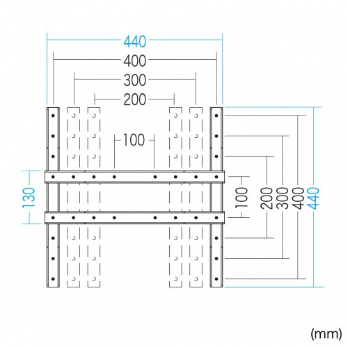 CR-VESA400 / VESA変換金具（100mm-200/300/400mm）