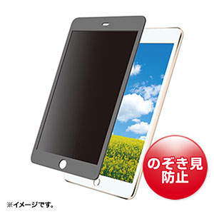 CRT-PFIPMBK / 脱着式のぞき見防止フィルター（iPad mini4/iPad mini3/mini2/mini用）