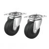 CST-75E-FRE2 汎用キャスター 75mm径 2個セット(フリー)ゴム製 CST-75E-FRE2 / 汎用キャスター 75mm径 2個セット(フリー)ゴム製
