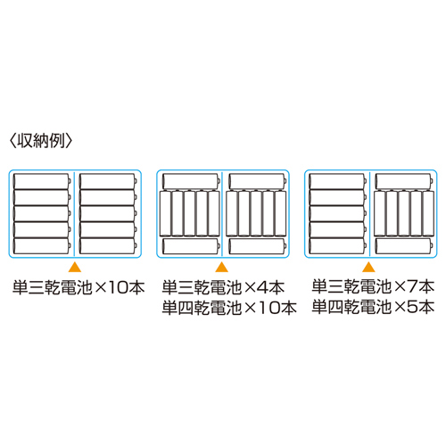 DG-BT5BL / 電池ケース（単三形、単四形対応・ブルー）