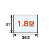 DG-LC3 液晶保護フィルム(1.8型) DG-LC3 / 液晶保護フィルム(1.8型)
