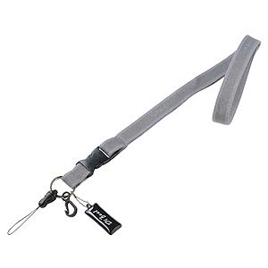 DG-ST11GY【ネックストラップ（20mm幅、グレー）】肌触りのソフトな