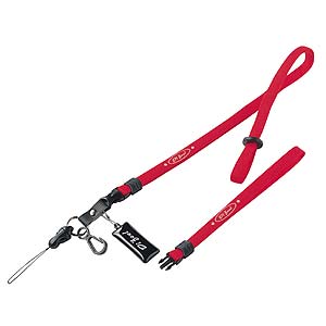 DG-ST9R / ネックストラップ(10mm幅、レッド)