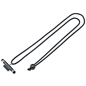 DG-STPEN1BK / タッチペン付iPhoneネックストラップ(ブラック)