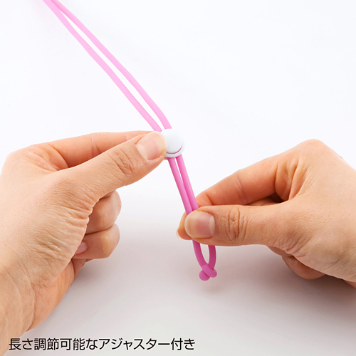 DG-STPEN1P / タッチペン付iPhoneネックストラップ(ピンク）