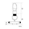 DG-STPEN2P タッチペン付きiPhoneカラビナフック(ピンク) DG-STPEN2P / タッチペン付きiPhoneカラビナフック(ピンク)