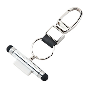 DG-STPEN2SV / タッチペン付きiPhoneカラビナフック(シルバー）