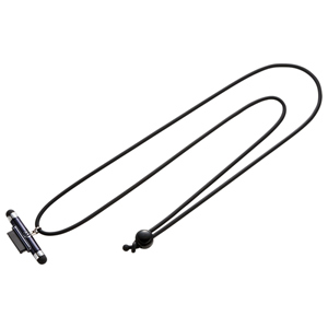 DG-STPEN3BK / タッチペン付iPhoneネックストラップ（ブラック）