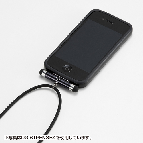 DG-STPEN3P / タッチペン付iPhoneネックストラップ（ピンク）