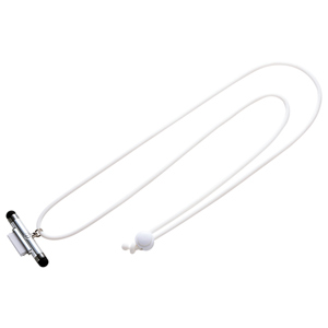 DG-STPEN3SV / タッチペン付iPhoneネックストラップ(シルバー)